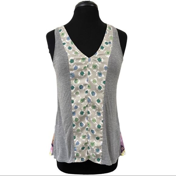 Porridge Minthi Mixed Media Tank Top Sz XS - Picture 2 of 12